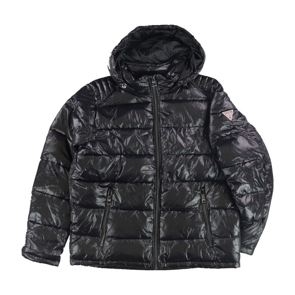 GUESS Mens Hooded Quilted Puffer Jacket, NWT